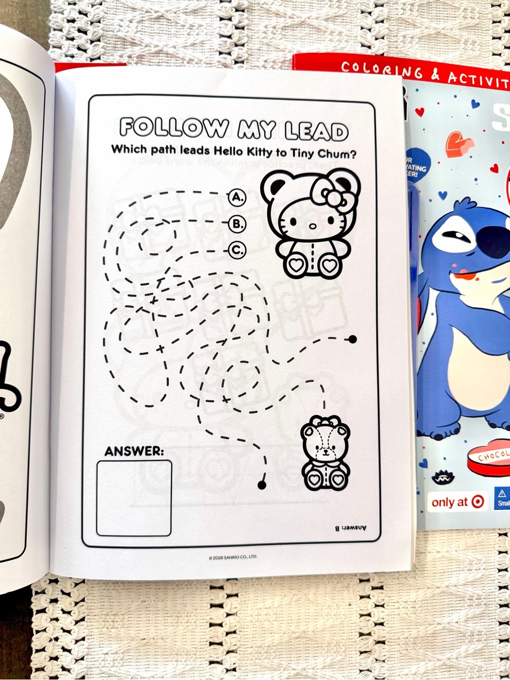 Stitch Hello Kitty Activity Coloring Books Color Glitch Markers Set 3 - Picture 4 of 5